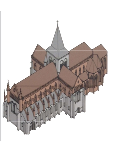 La collégiale gothique du 14ème siècle